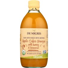 DE NIGRIS: Vinegar Apl Cdr Hny Turme, 500 ml