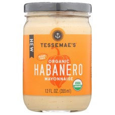TESSEMAES: Mayonnaise Habanero Org, 12 oz