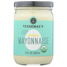 TESSEMAES: Mayonnaise Org, 12 oz
