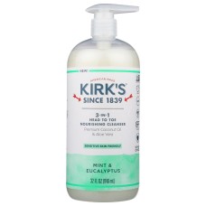 KIRKS: Cleanser 3in1 Mint Eucaly, 32 fo