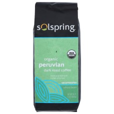 SOLSPRING: Coffee Decaf Dk Peruvian, 1 lb