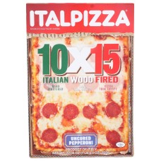 ITALPIZZA 10 X15: Pizza Pepperoni Uncured, 22 oz
