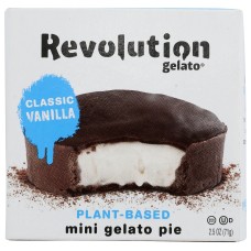 REVOLUTION GELATO: Gelato Pie Mini Vanilla, 2.5 oz