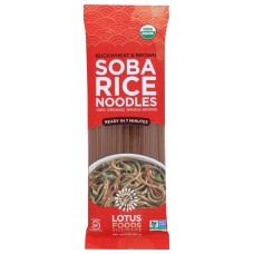 LOTUS FOODS: Noodles Brn Rice Soba Org, 8 oz