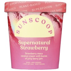 SUNSCOOP: Ice Cream Strawberry Maca, 16 fo