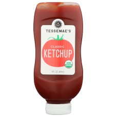 TESSEMAES: Organic Ketchup Sqz Bttl, 14 oz