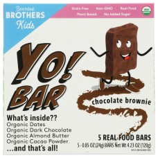 BEARDED BROTHERS: Brownie Chocolate Bar, 4.23 oz