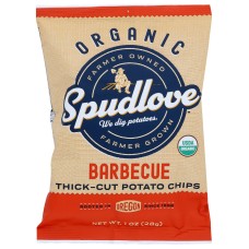 SPUDLOVE: Chips Thick Cut Bbq, 1 oz