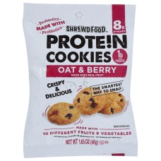 SHREWD FOOD: Cookie Protein Oat & Brry, 1.65 oz