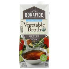 BONAFIDE: Broth Vegetable Nsa Og, 32 fo