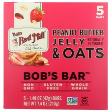 BOBS RED MILL: Bar Oat Pb Jelly 5Pk, 8.67 oz