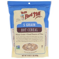 BOBS RED MILL: Cereal 5 Grain Rolled Hot, 16 oz