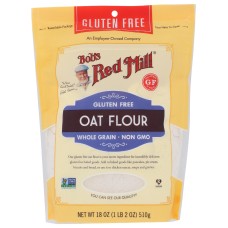 BOBS RED MILL: Flour Oat, 18 oz