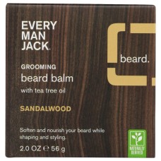 EVERY MAN JACK: Balm Beard Sandalwood, 2 oz