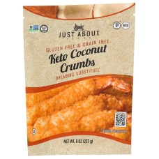 JUST ABOUT FOODS: Coconut crumbs, 8 oz