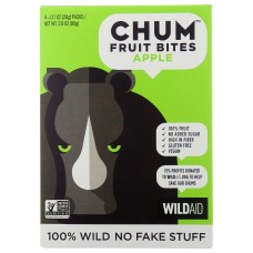 CHUM: Bites Fruit Apple 4Pk, 2.83 oz