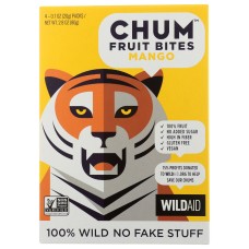 CHUM: Bites Fruit Mango 4Pk, 2.83 oz