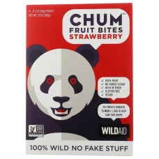 CHUM: Bites Fruit Strawbrry 4Pk, 2.83 oz