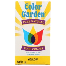 COLOR GARDEN: Color Food Ntrl Yellow 5Pc, 1 oz