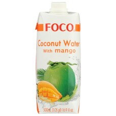 FOCO: Coconut Water Mango, 16.9 oz