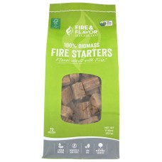 FIRE & FLAVOR: Fire Starter Biomass 72Pc, 72 pc
