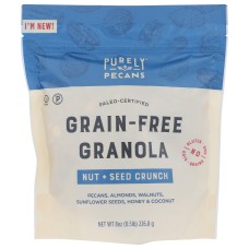 PURELY PECANS: Granola Gf Nut Seed Crnch, 8 oz