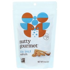 THE NUTTY GOURMET: Nut Walnut Sea Salt, 8 oz