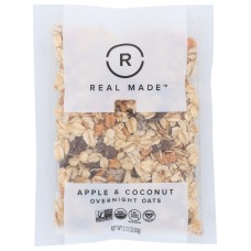 REAL MADE: Oats Apple And Ccnut Sngl, 2.12 oz