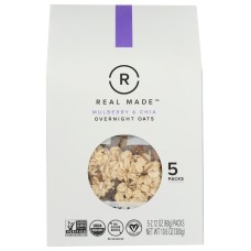 REAL MADE: Oats Mulberry And Chia, 10.6 oz