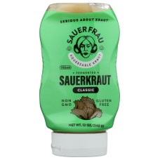 SAUER FRAU: Sauerkraut Clssc Squeeze, 12 oz
