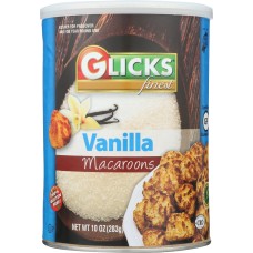 GLICKS: Macaroon Vanilla, 10 oz