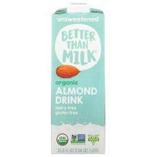 BETTER THAN MILK: Milk Almond Unswt Org, 33.8 fo