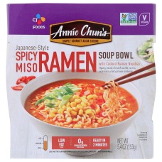 ANNIE CHUNS: Soup Bwl Spicy Miso Ramen, 5.4 oz