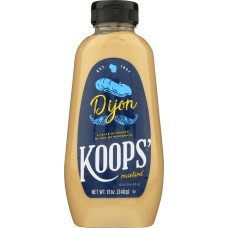 KOOPS: Mustard Sqz Dijon W Wht Wne, 12 oz
