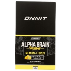 ONNIT: Alpha Brain 30Pkt Lemon, 30 bx