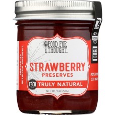 FOOD FOR THOUGHT: Preserves Strawberry Nat, 9 oz