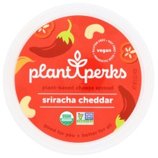 PLANT PERKS: Cheeze Spread Srirach Chd, 5 oz