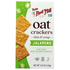 BOBS RED MILL: Crackers Oat Jalepeno, 4.25 oz