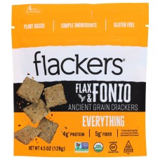 DOCTOR IN THE KITCHEN: Crackers Flax Fon Evrythg, 4.5 oz