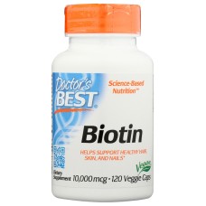 DOCTORS BEST: Biotin 10000Mg, 120 vc