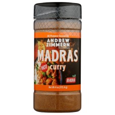 ANDREW ZIMMERN: Seasoning Madras Ht Curry, 4 oz