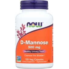 NOW: D-Mannose 500Mg, 120 vc
