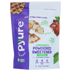 PYURE: Sweetener Powdered Org, 12 oz