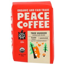 PEACE COFFEE: Coffee Grnd Treehugger, 12 oz