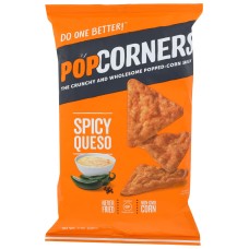 POPCORNERS: Chips Corn Spicy Queso, 7 oz