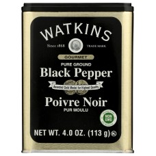 WATKINS: Pepper Blk Granulated, 4 oz