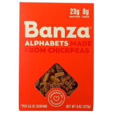 BANZA: Pasta Alphabet Chickpea, 8 oz
