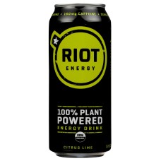RIOT ENERGY: Drink Citrus Lime Energy, 16 fo