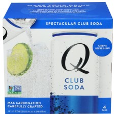 Q TONIC: Club Soda 4Pk, 30 fo