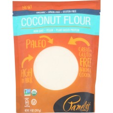 PAMELAS: Coconut Flour Organic, 14 oz